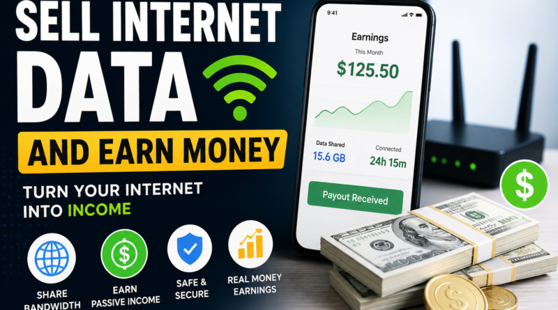 Sell Your Internet Data and Earn Money in 2026 Best Apps to Earn Passive Income