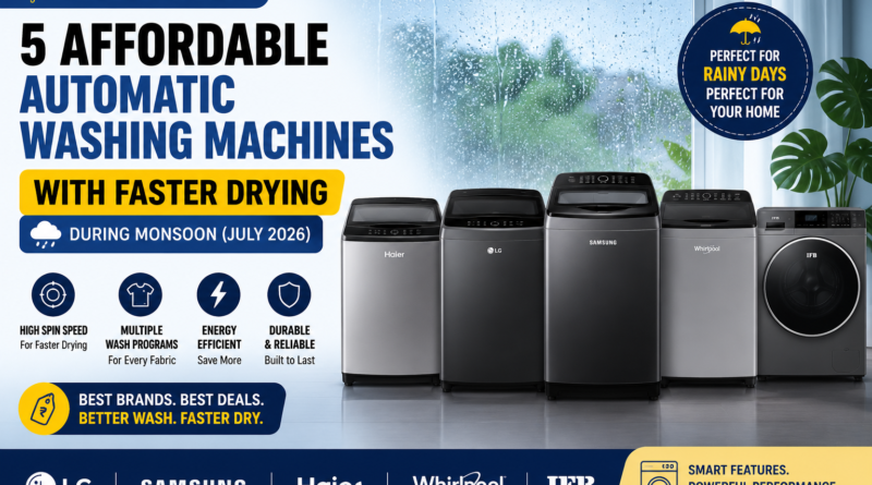 Top 5 Affordable Fully Automatic Washing Machines in India (July 2026)